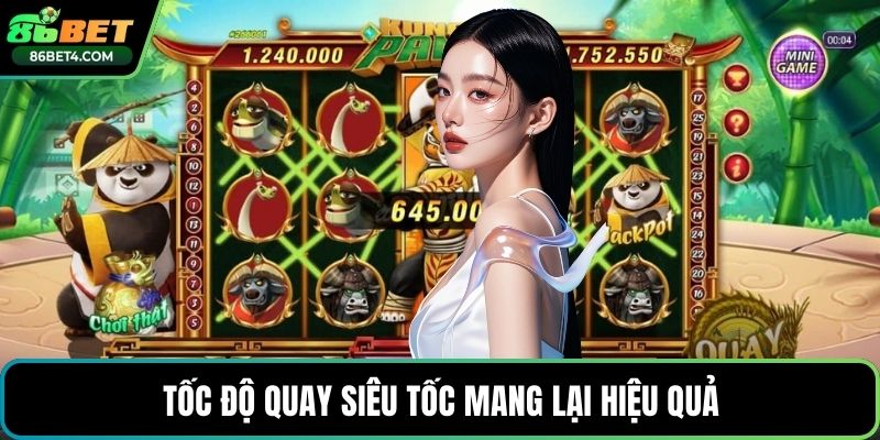 Tốc độ quay siêu tốc mang lại hiệu quả